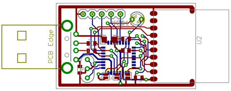 USB radio connection dongle layout